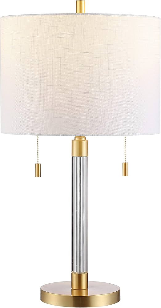 SAFAVIEH Lighting Collection Bixby Modern Contemporary Brass Metal Pull-Chain 27-inch Bedroom Liv... | Amazon (US)