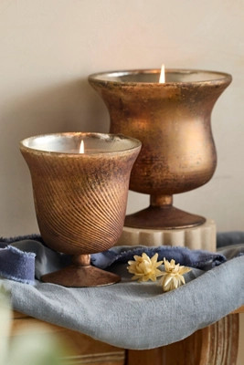Bronze Chalice Candle | Anthropologie (US)