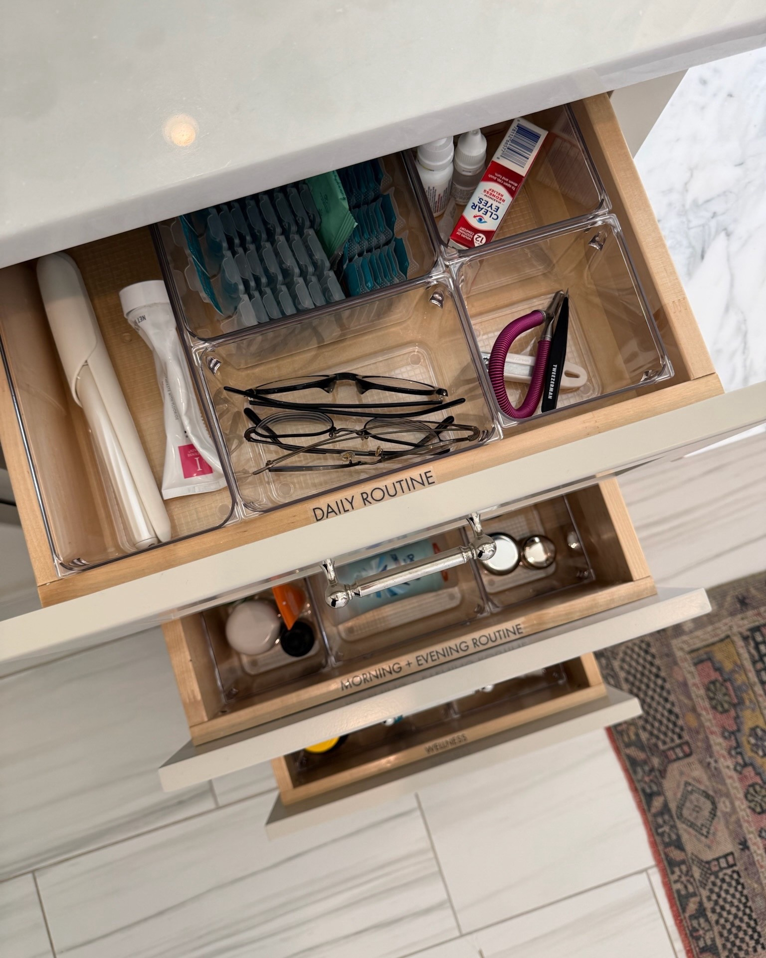 You don't need more chaos. You need a bathroom that gives you breathing room and still feels put together. 

Because when your drawers are organized, your counters are clear, and everything has a place, you're not wasting energy searching. You're not starting the day already behind. You're moving through your routine with just a little more ease. And sometimes, that small shift is everything.✨

That's what intentional systems do - they support you on the busiest days, not just the calm ones.

✨If your mornings feel heavier than they need to, this is your sign to create a space that works for you. Comment JUMPSTART to explore our 1-Day service

#LTKHome #LTKmorningroutine