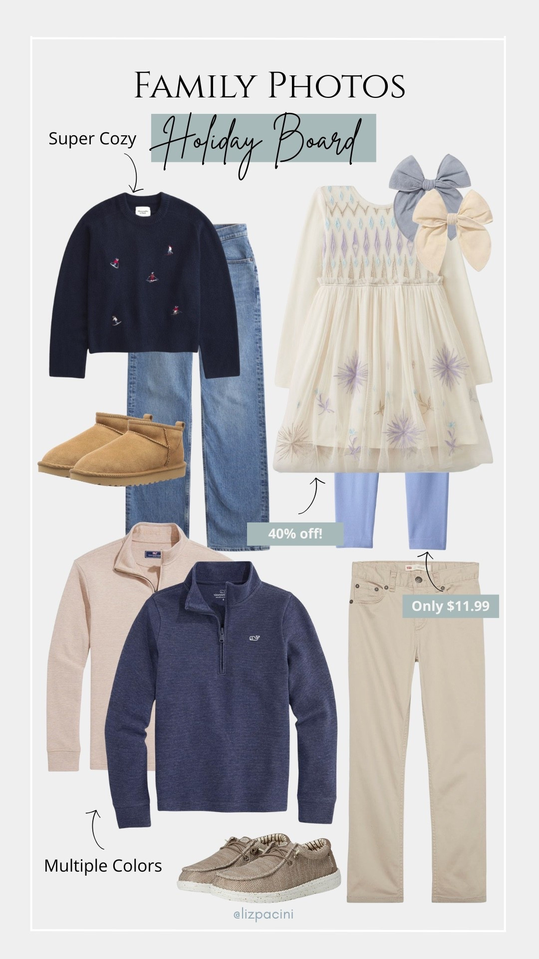 Looking for outfits for family photos? Here is what my family wore this year for ours! Tap to shop 🔗

family photos, holiday photos, holiday outfits 

#LTKGiftGuide #LTKHoliday #LTKdayinmylife