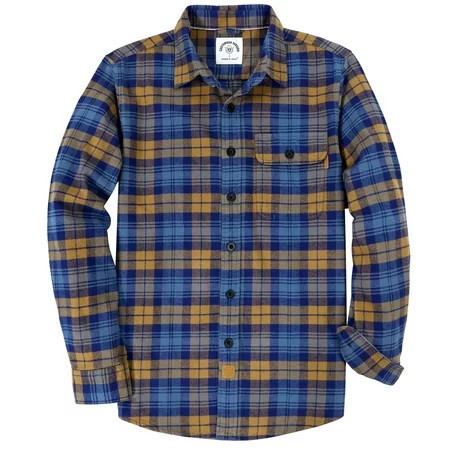 Dubinik®Mens Flannel Shirts Long Sleeve Flannel Shirt For Men Warm Casual Soft Cotton Button Down Plaid Mens Flannel Shirt | Walmart (US)