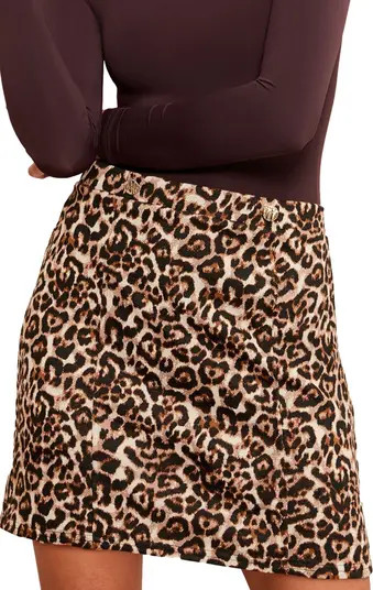 Animal Jacquard Miniskirt | Nordstrom