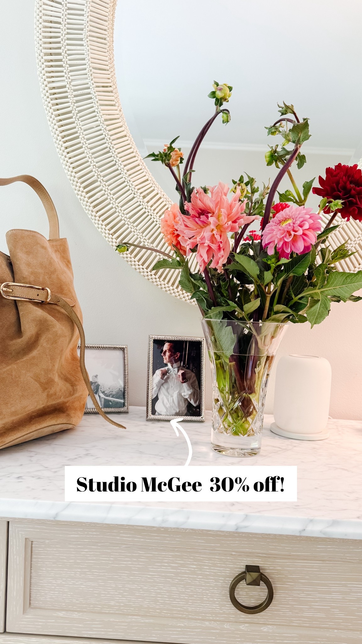 I’ve loved Shea McGee’s style for quite a while now and it’s been really neat to get to try some of her home collection from McGee & Co.  Everything I’ve purchased has been the highest quality. Most items have a neutral aesthetic that can fit into almost any home and instantly elevate your space. 

This photo is featuring my favorite picture frames that we have on our bedroom night stand. • My office desk is also included in the sale and I love it so much. It is simple yet sturdy and elegant and has beautiful leg and drawer details that take it to something I’m proud of and excited to work at every day • other picks include great kitchen items like wooden spoons, pitchers and candle sticks, the cutest kids furniture, and items to tie all your rooms together like planters, rugs and vases. 

#LTKFindsUnder100 #LTKHome #LTKCyberWeek