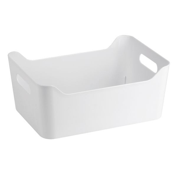 White Storage Bin 9L At Home, Plastic | At Home
