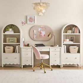 Camille Storage Desk & Bookcase Set (116") | Pottery Barn Teen
