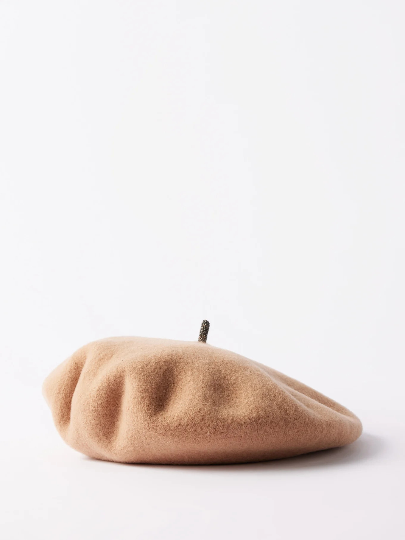 Monili-trim wool-felt beret | Brunello Cucinelli | Matches (UK)