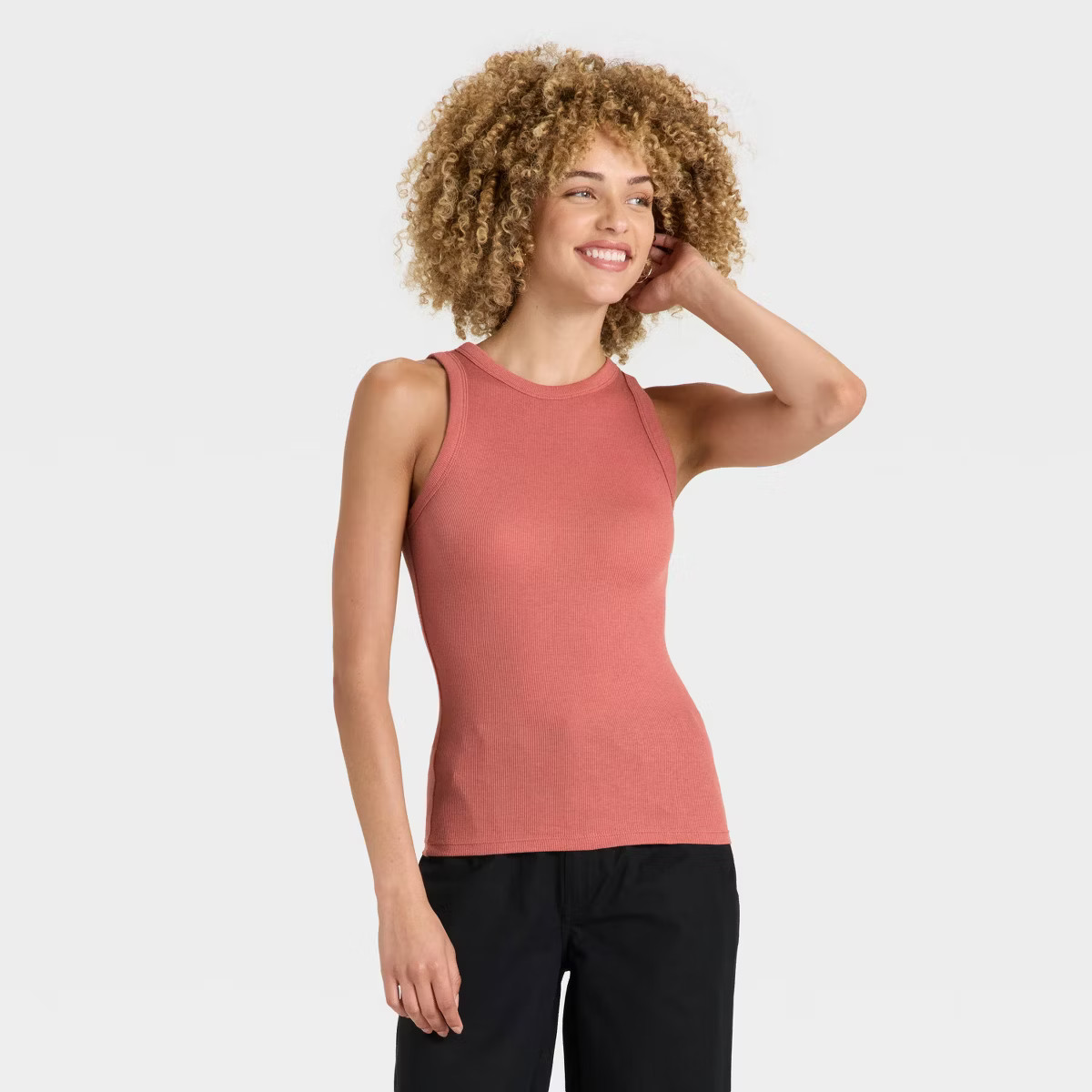 Women's Slim Fit Ribbed Tank Top - A New Day™ | Target