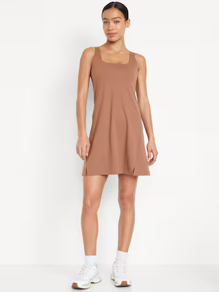 PowerSoft Square-Neck Athletic Dress | Old Navy (US)