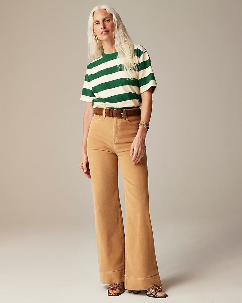 Petite wide-leg corduroy trouser | J. Crew US