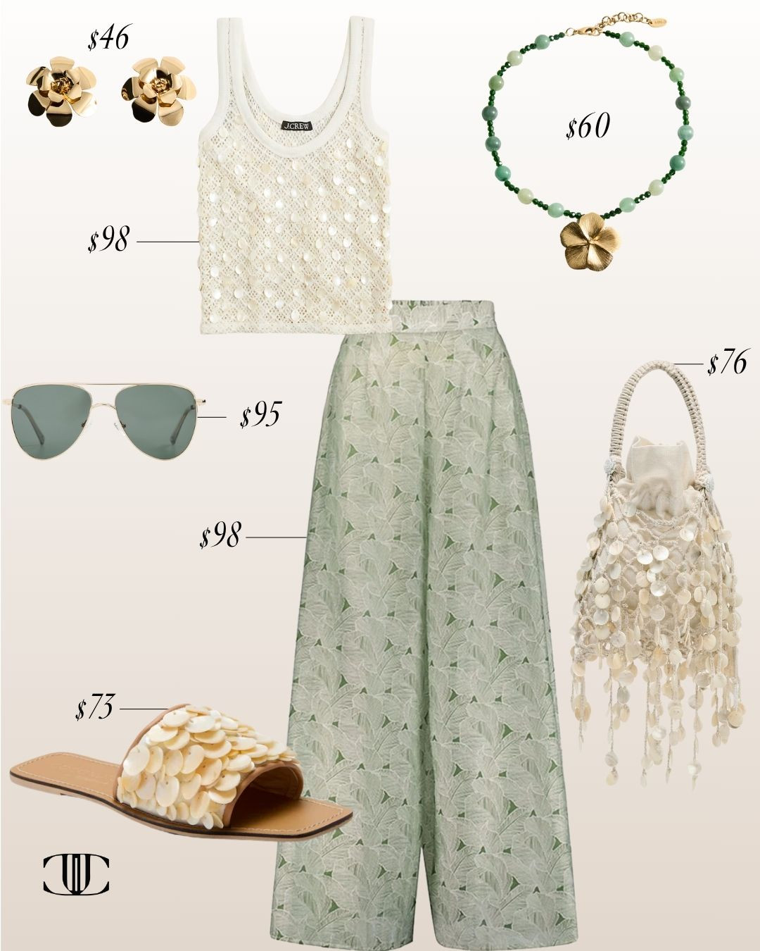 ✨ Elevate your style without the splurge! ✨ Showcasing 6 curated looks, all under $100, that prove you don’t need to break the bank to look sophisticated. It’s all about the perfect pairing of shape, color, and texture — creating effortless, elevated elegance. Which look is your favorite? 💫 

Beaded tank top, wide leg pants, sandals, beaded handbag, date night outfit, summer outfit, vacation outfit, dinner outfit

#LTKShoeCrush #LTKStyleTip #LTKOver40