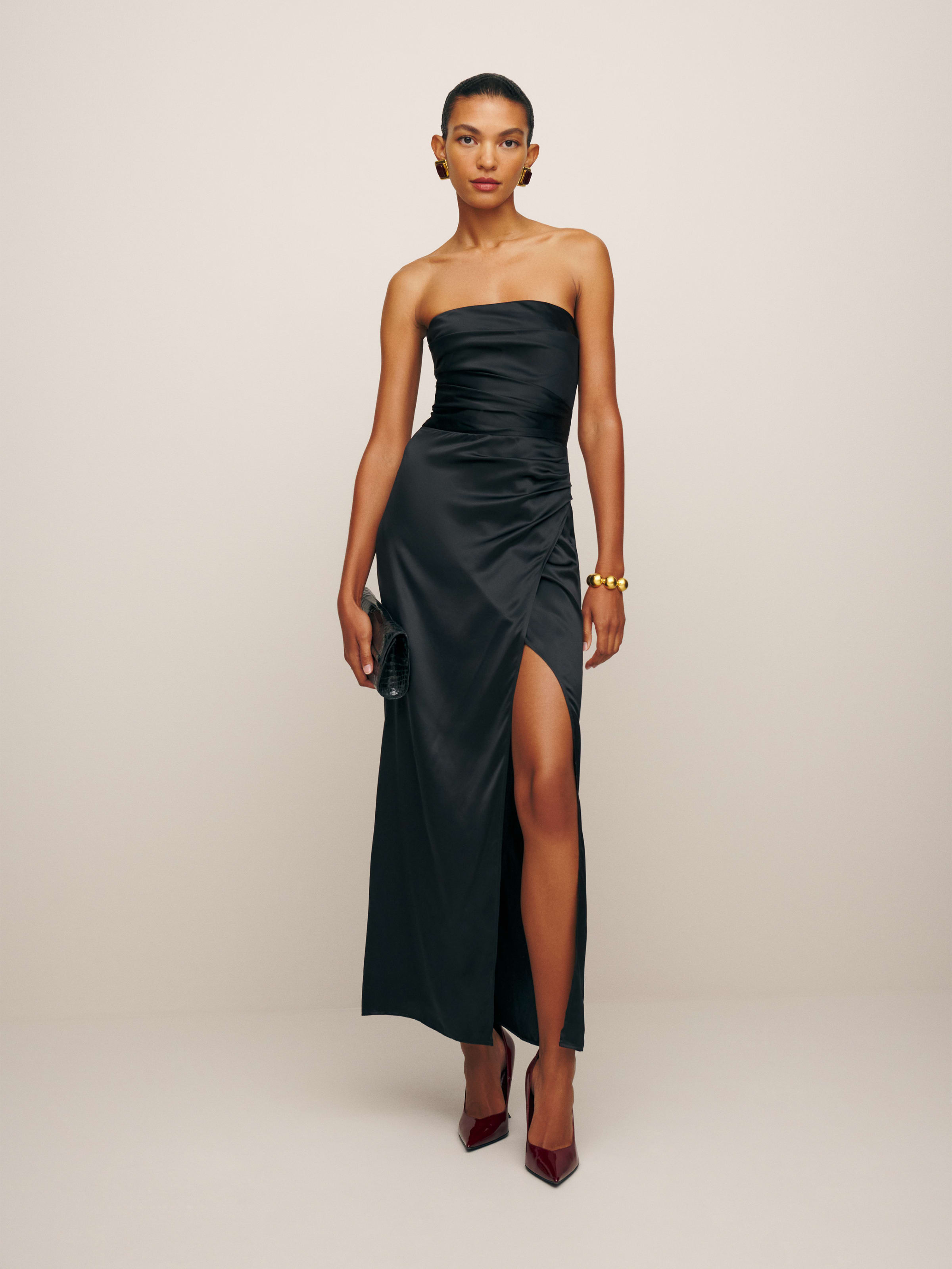 Barrow Silk Dress | Reformation (Global)