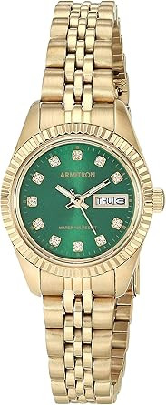 Armitron Women's Genuine Crystal Accented Bracelet Watch, 75-2475 | Amazon (US)