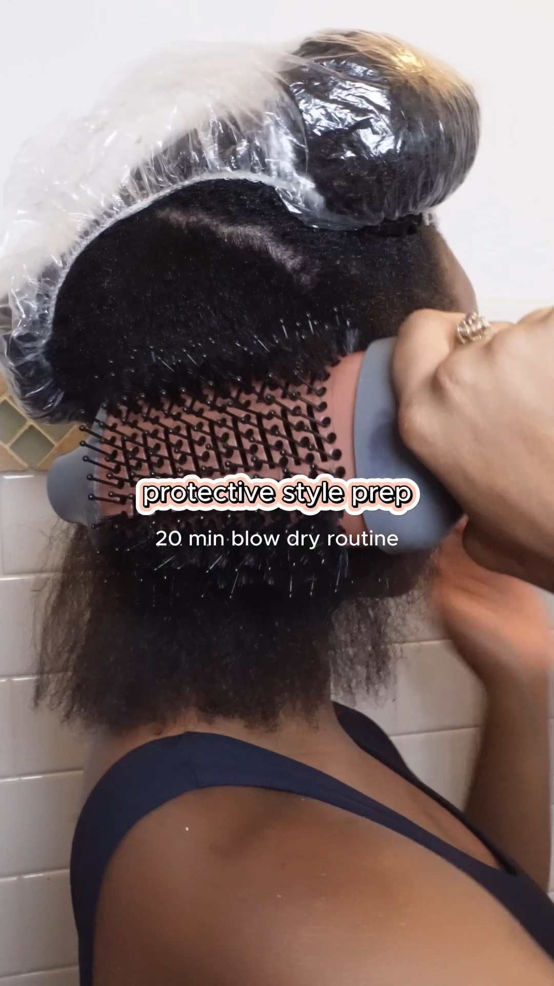 my 20 min blow dry routine for type 4 hair 💕