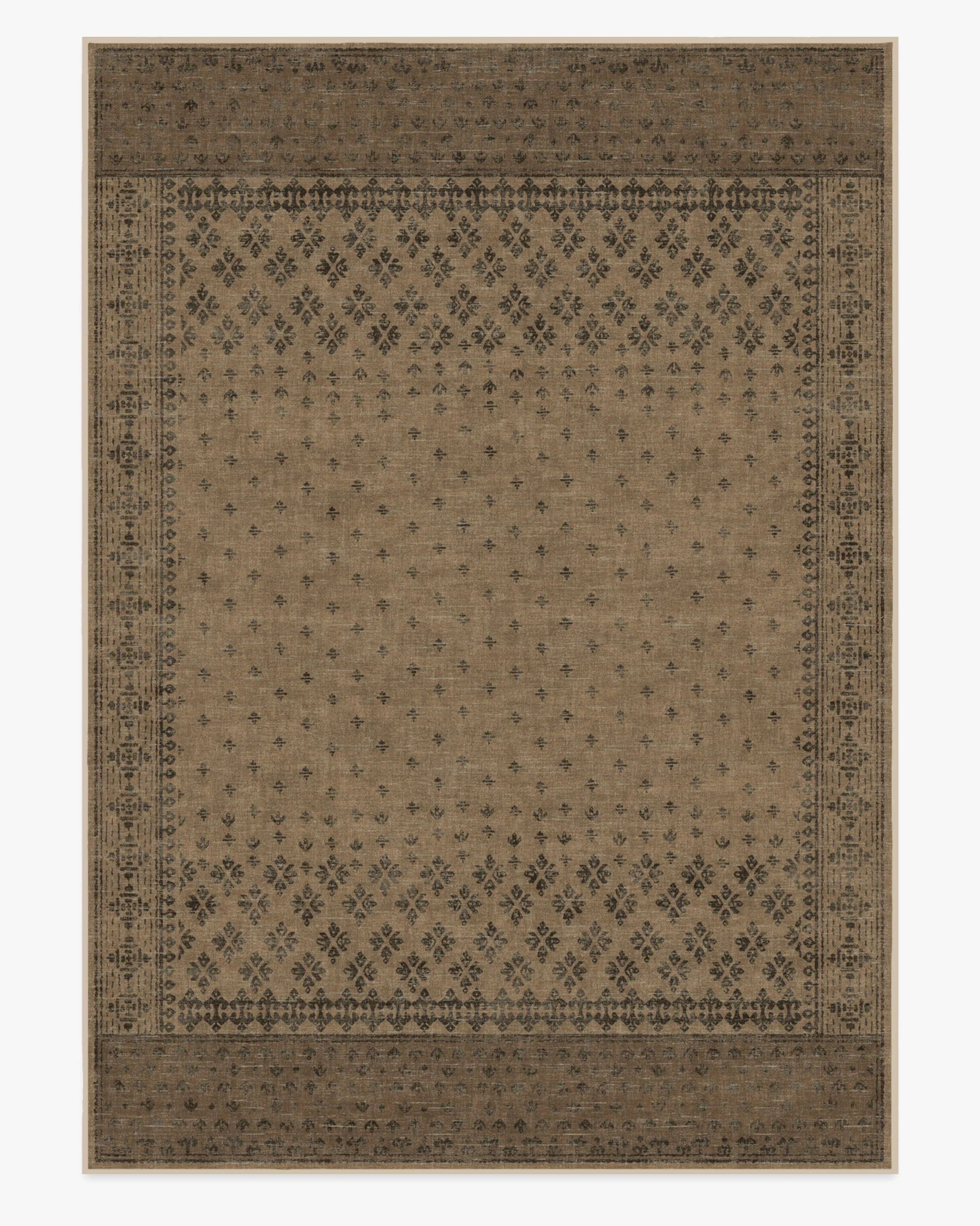 Fernanda Black & Tan Flatwoven Rug | Ruggable US | Ruggable