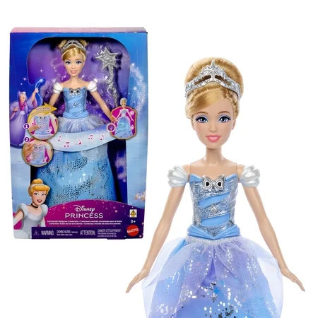 Disney Princess Enchanted Ballgown Cinderella Fashion Doll with Lights & Sounds, Inspired by Movie | Walmart (US)