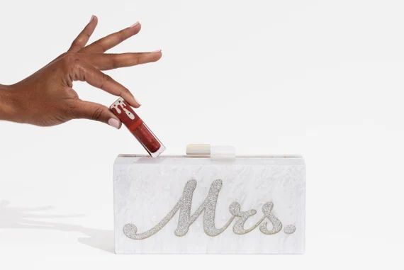 Mrs. Acrylic Clutch Purse Clutch Bag Clutch Wallet Bride | Etsy | Etsy (US)