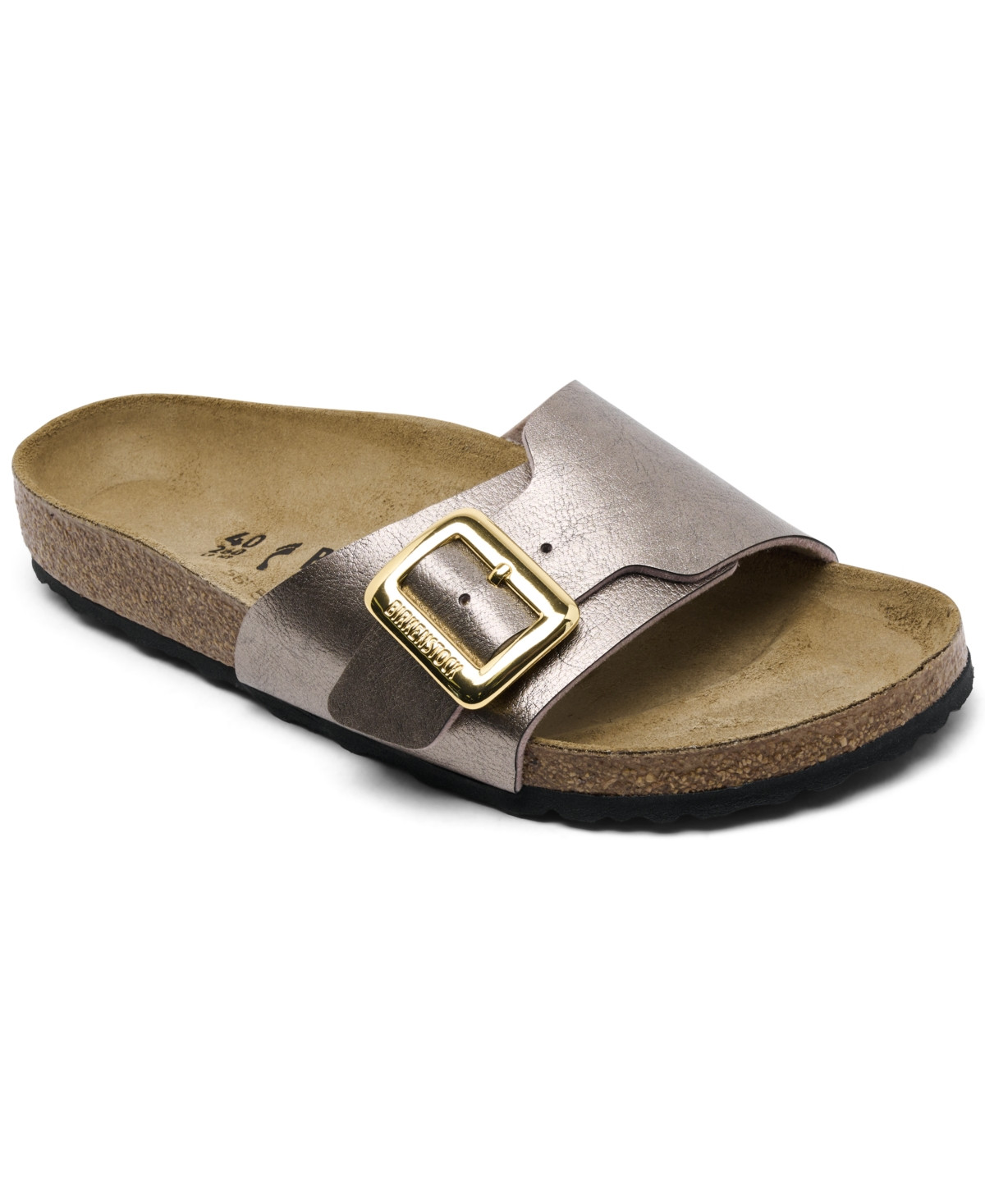 Birkenstock Women's Catalina Luxe Buckle Birko-Flor Sandals from Finish Line - Graceful Taupe | Macy's
