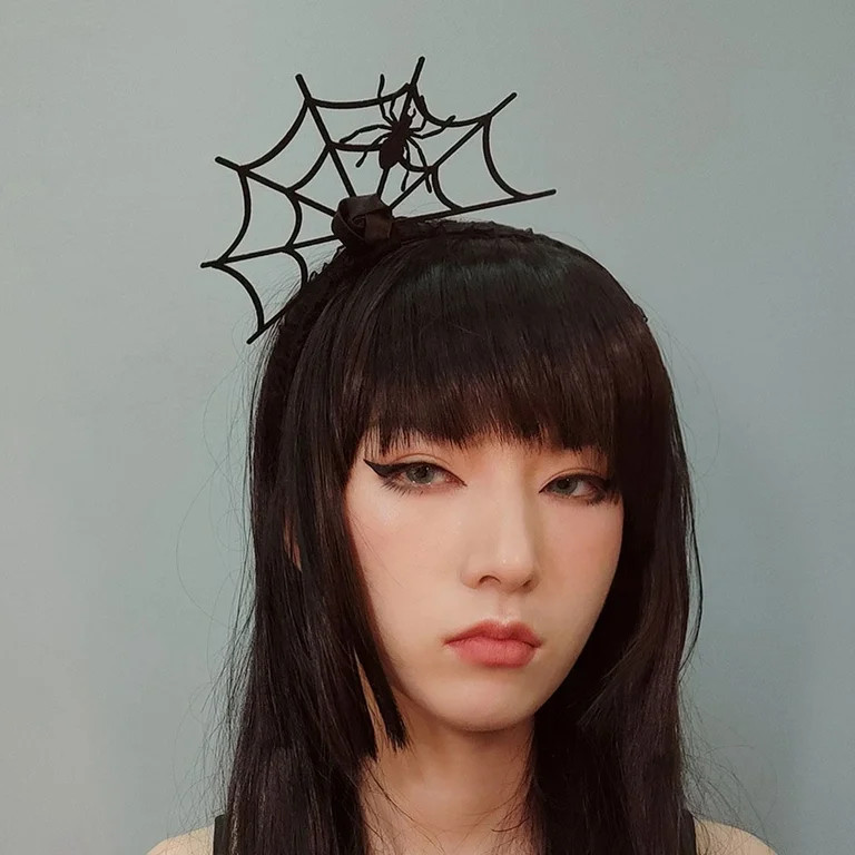 Yokua Halloween Lace Spider Headband Necklace Festival Party Carnival Supplies | Walmart (US)