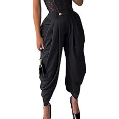 Unybwonn Women's Dress Slacks Pants Casual Pleated Business Work Pants Wide Leg High Waisted Pala... | Amazon (US)