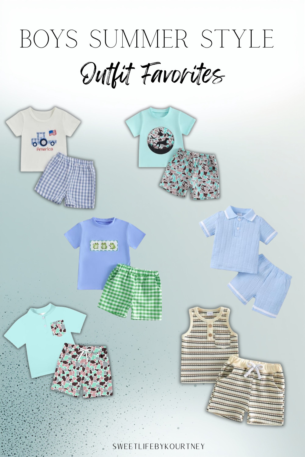 Boys summer style favorites for easy warm-weather outfits ☀️ Cute matching sets for play days, vacation, daycare, and casual summer plans. #LTKFinds #LTKKids #BoysStyle #KidsSummerStyle #SummerOutfits 

 #LTKmomlife #LTKSeasonal #LTKKids
