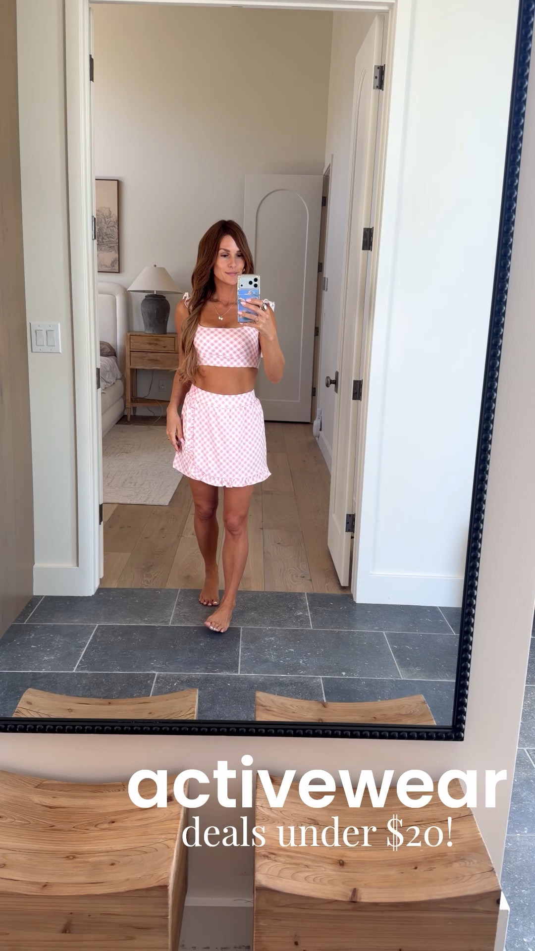 Loving this affordable new set for spring!! That ruffle detail!! Also… I did size up one in this b/c I think it’s juniors sizing. I got the medium (and usually do a small). 5’5, 125 

#LTKSaleAlert #LTKActive #LTKTravel