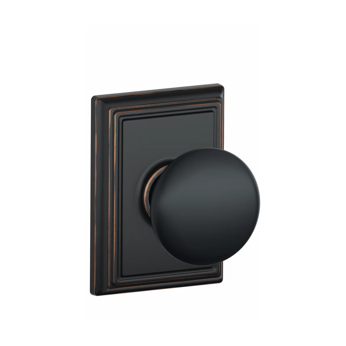 Plymouth Passage (Hall & Closet) Knob with Addison Trim | Wayfair North America