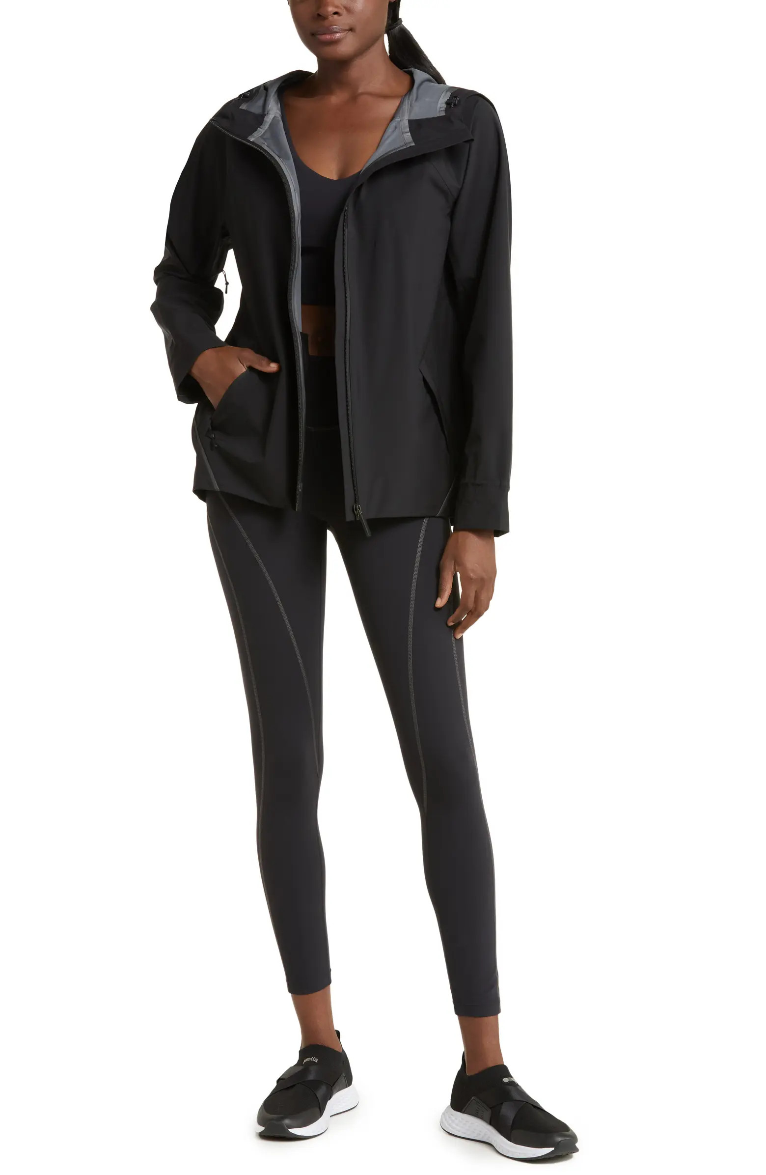 Zella Commute Hooded Waterproof Rain Jacket | Nordstrom | Nordstrom