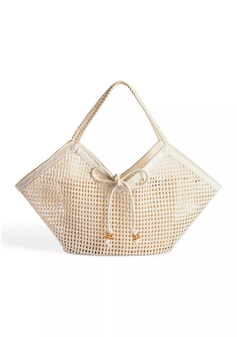 Marcie Raffia Open Weave Tote | Belk