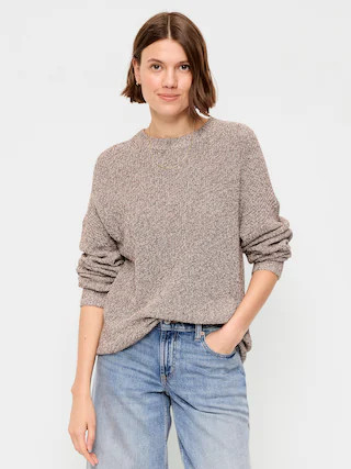 Seaside Cotton Shaker Tunic Sweater | Old Navy (US)