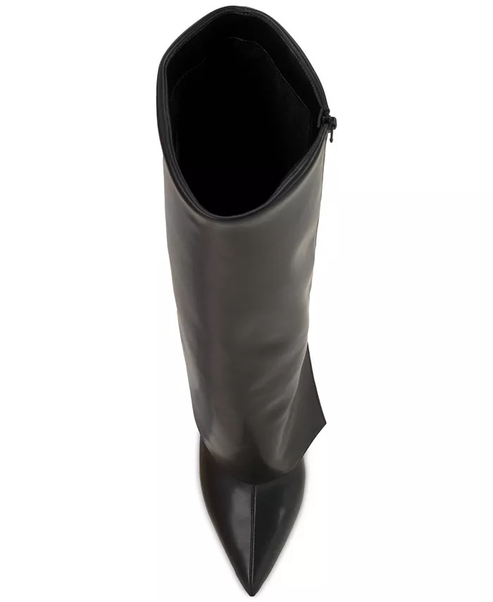 Skylar Wide Calf Fold Over Cuffed Dress Boots, Created for Macy's | Macy's