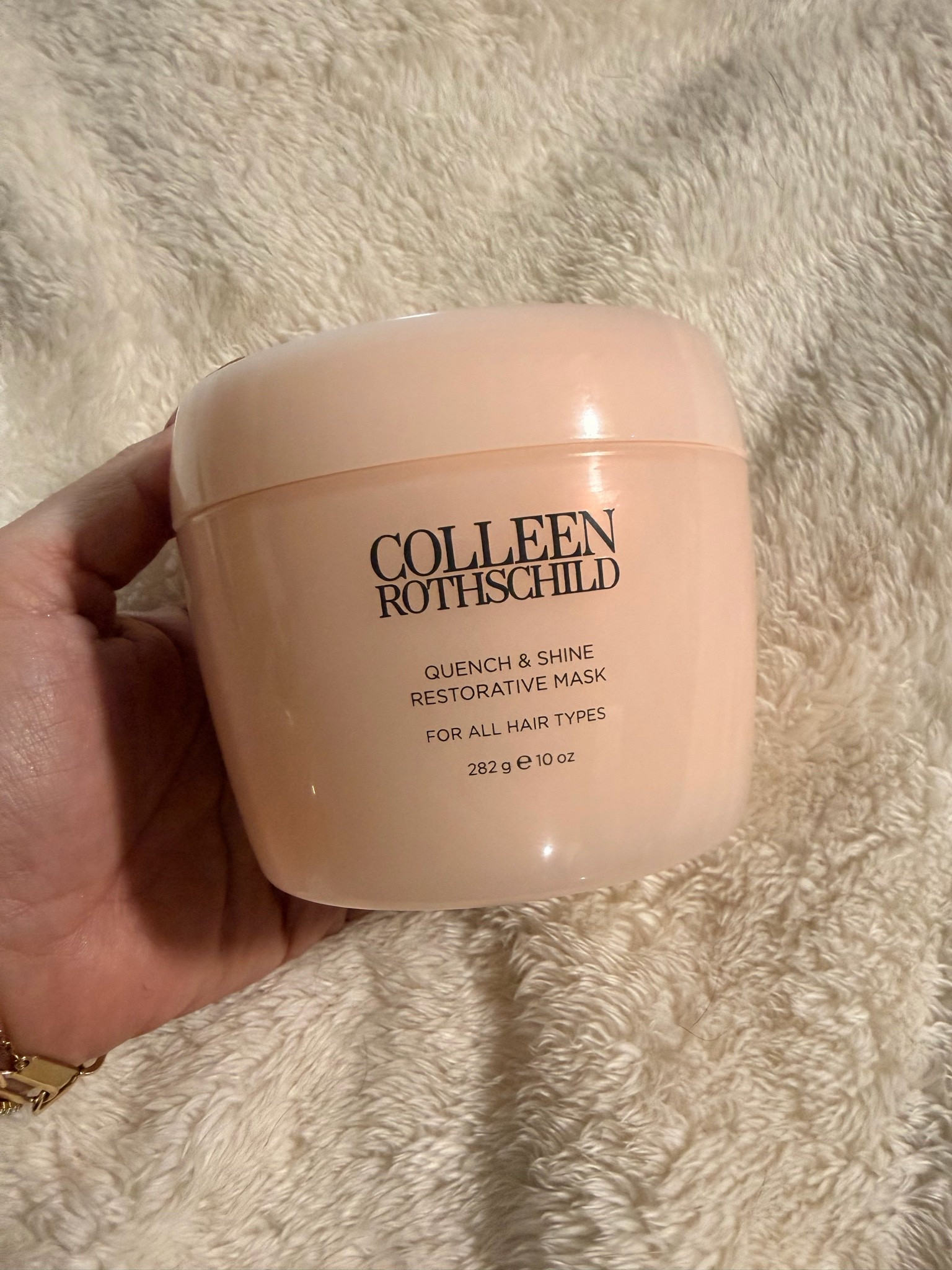 Restock alert! My favorite hair mask! Color safe and leaves my hair looking healthy and thicker. I love this! Cannot recommend it enough 🤍 @Colleen Rothschild