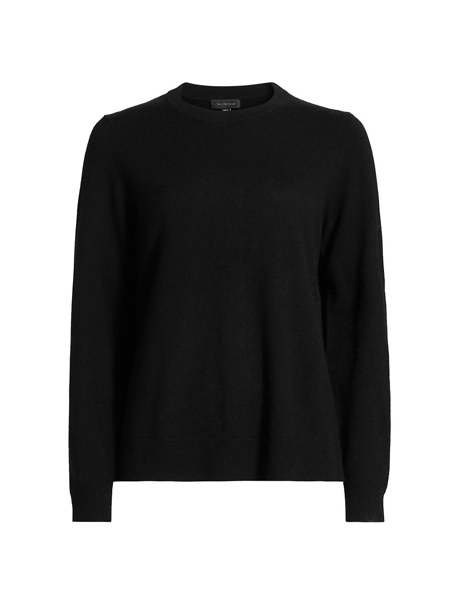 Women's Cashmere Crewneck Sweater - Black - Size XS | Saks Fifth Avenue