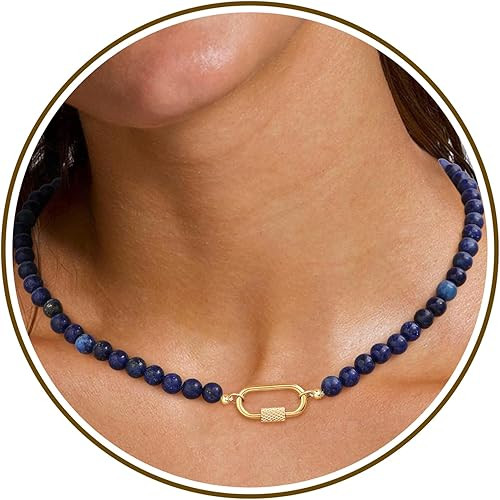 JSJOY Beaded Necklaces for Women Teen Gl Gifts Trendy Stuff Boho Colorful Necklaces for Women Mot... | Amazon (US)