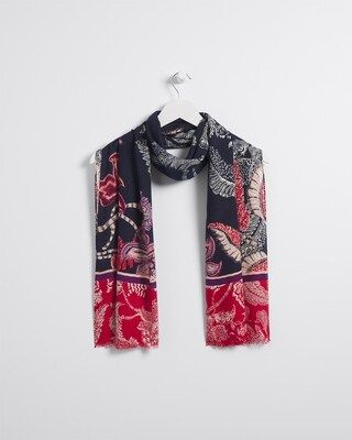 Mixed Floral Print Oblong Scarf | Chico's