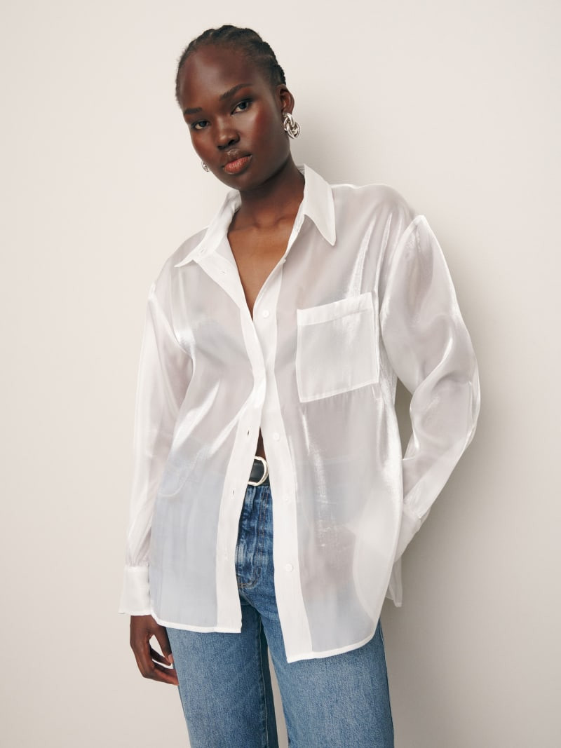 Will Oversized Sheer Shirt | Reformation (Global)