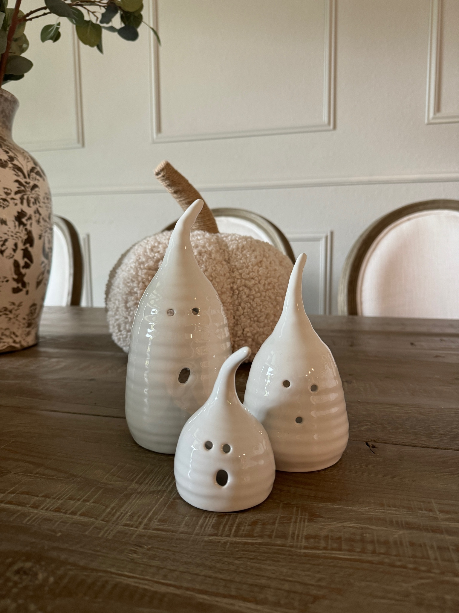 This is the perfect choice if you are starting your ghost family or want a trio of Small, Medium, and Large ghosts. Each Ghost is made to fit a tea-light candle for nighttime displays!

Mollie Jenkins 

#LTKSeasonal #LTKHome #LTKFallSale