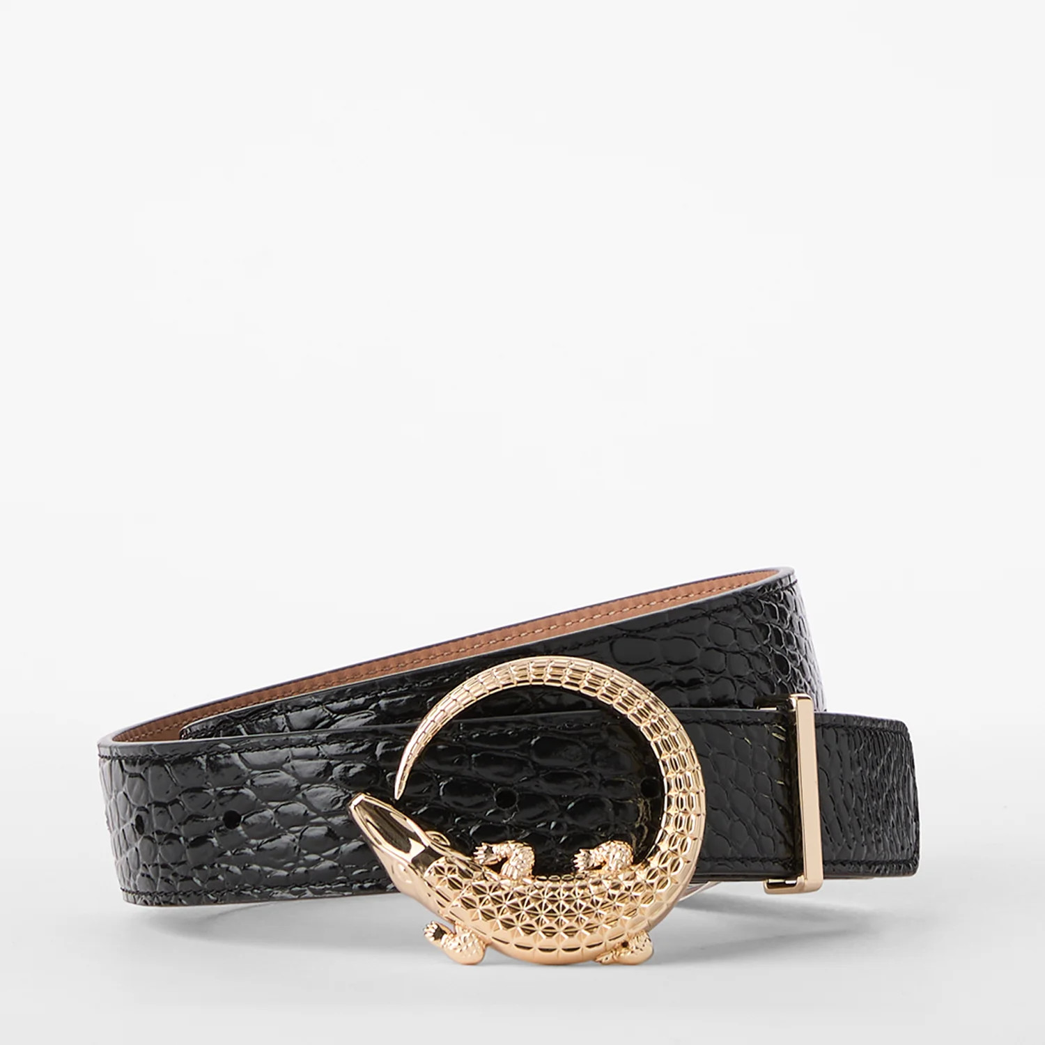 Croc Buckle Belt | Brahmin