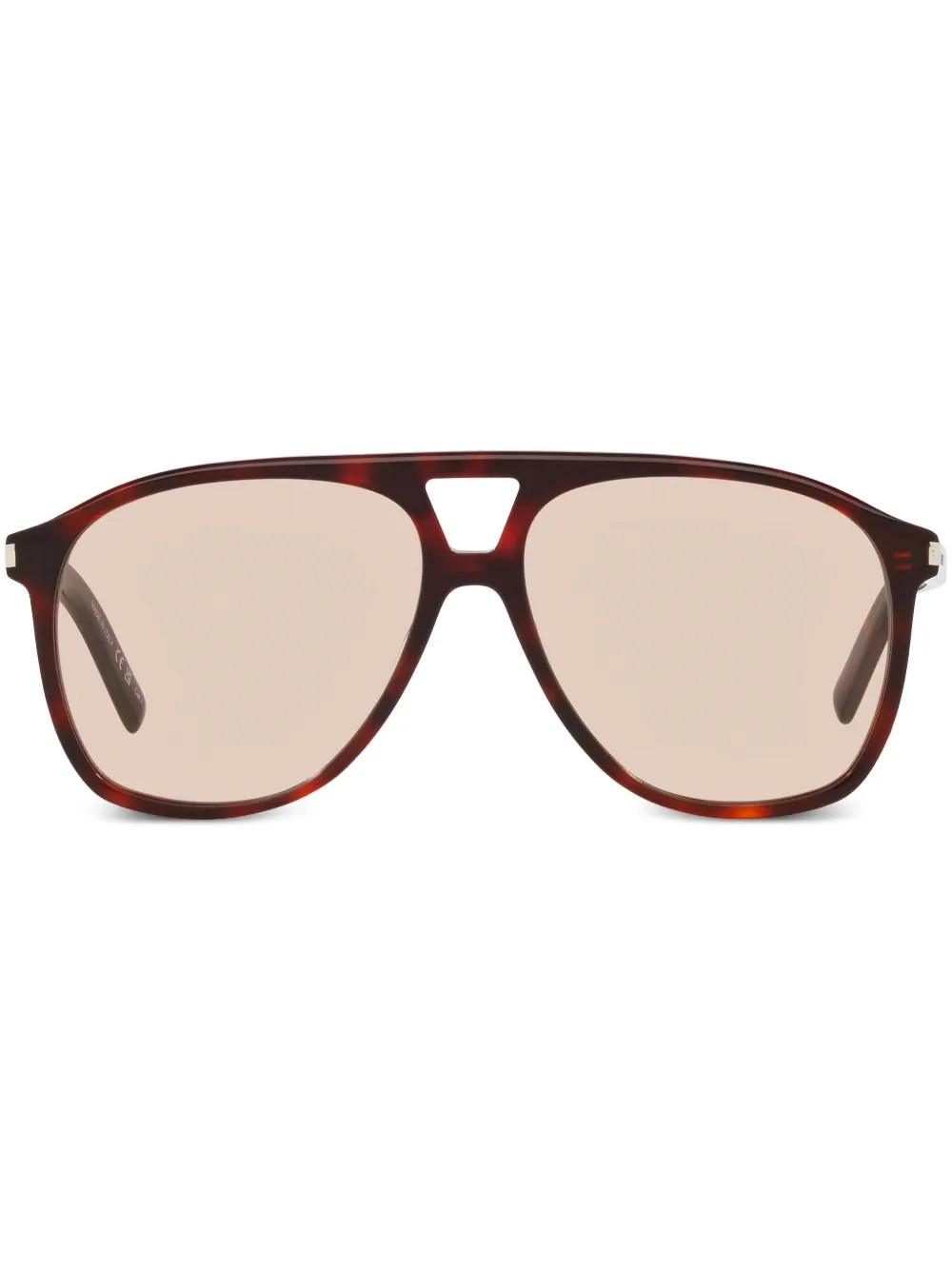 Saint Laurent Eyewear Dune pilot-frame Sunglasses | Red | FARFETCH UK | Farfetch Global