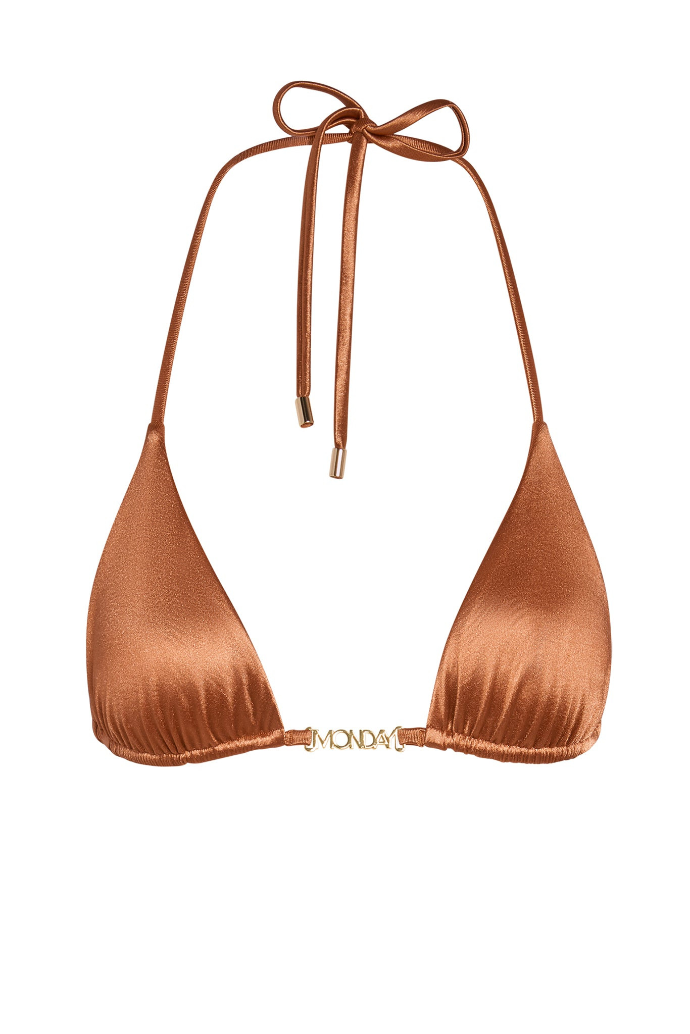 Monday Top - Bronze Shiny Jersey | Monday Swimwear