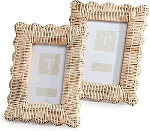 Twos Company Women's Photo Frame Set, Blue, 5.5 x 7.5 inches | Amazon (US)