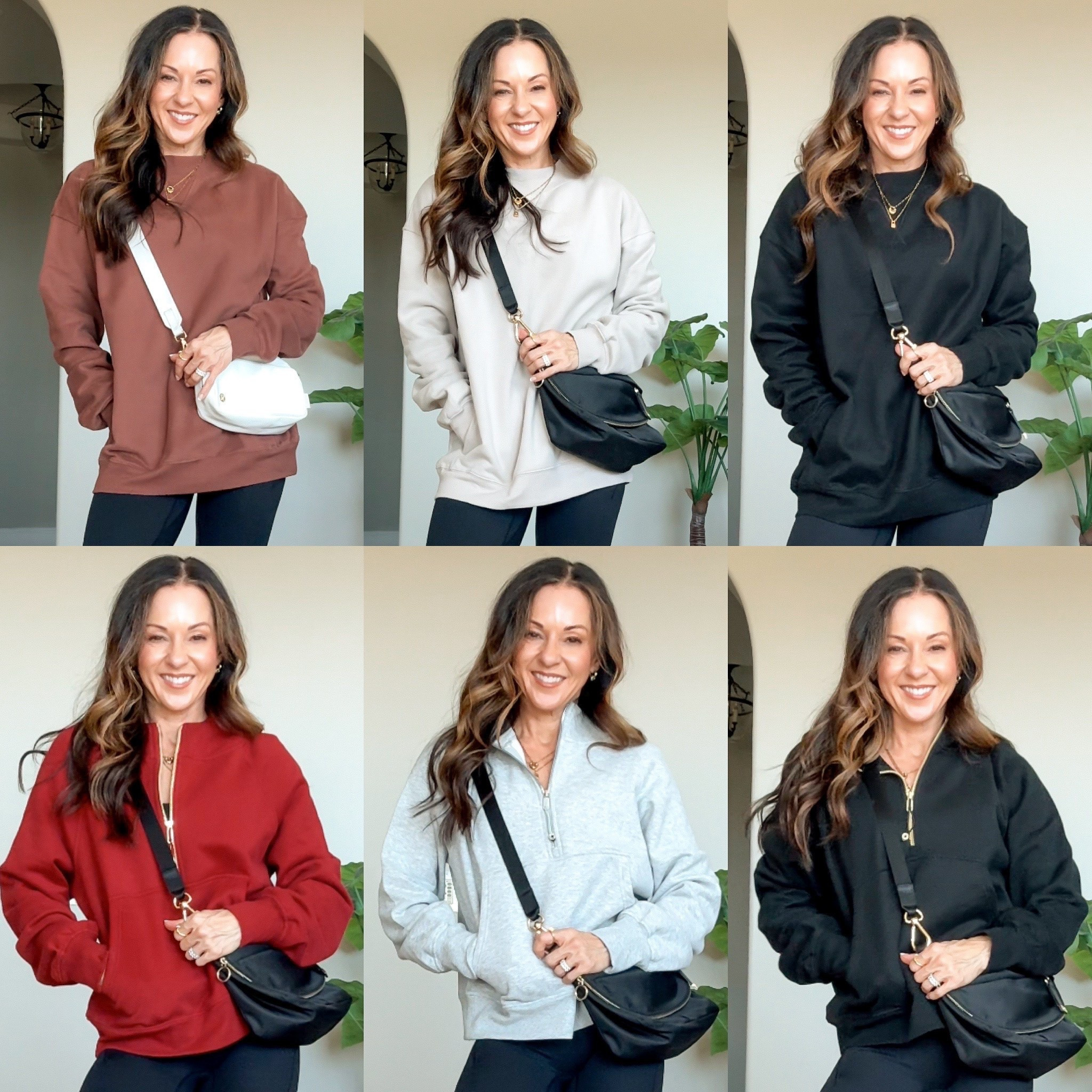 100% cotton cozy pullovers that are perfect for fall 🍂 These are the pieces you’ll want for coffee runs, errands, travel days, and lounging at home. Comfortable, elevated, and easy to wear all season.

For reference, I’m 5’1”, 107 lbs. Wearing size Small in all styles.

Mock neck colors: Cocoa Brown, Taupe, Black
1/2 zip colors: Wine Red, Black, Heather Grey

100% cotton pullover, fall layers, cozy fall outfit, women’s sweatshirt, half zip pullover, mock neck sweatshirt, casual fall style, travel outfit, everyday outfits, fall wardrobe staples, EverydayHolly

#LTKootd #LTKOver40 #LTKSeasonal