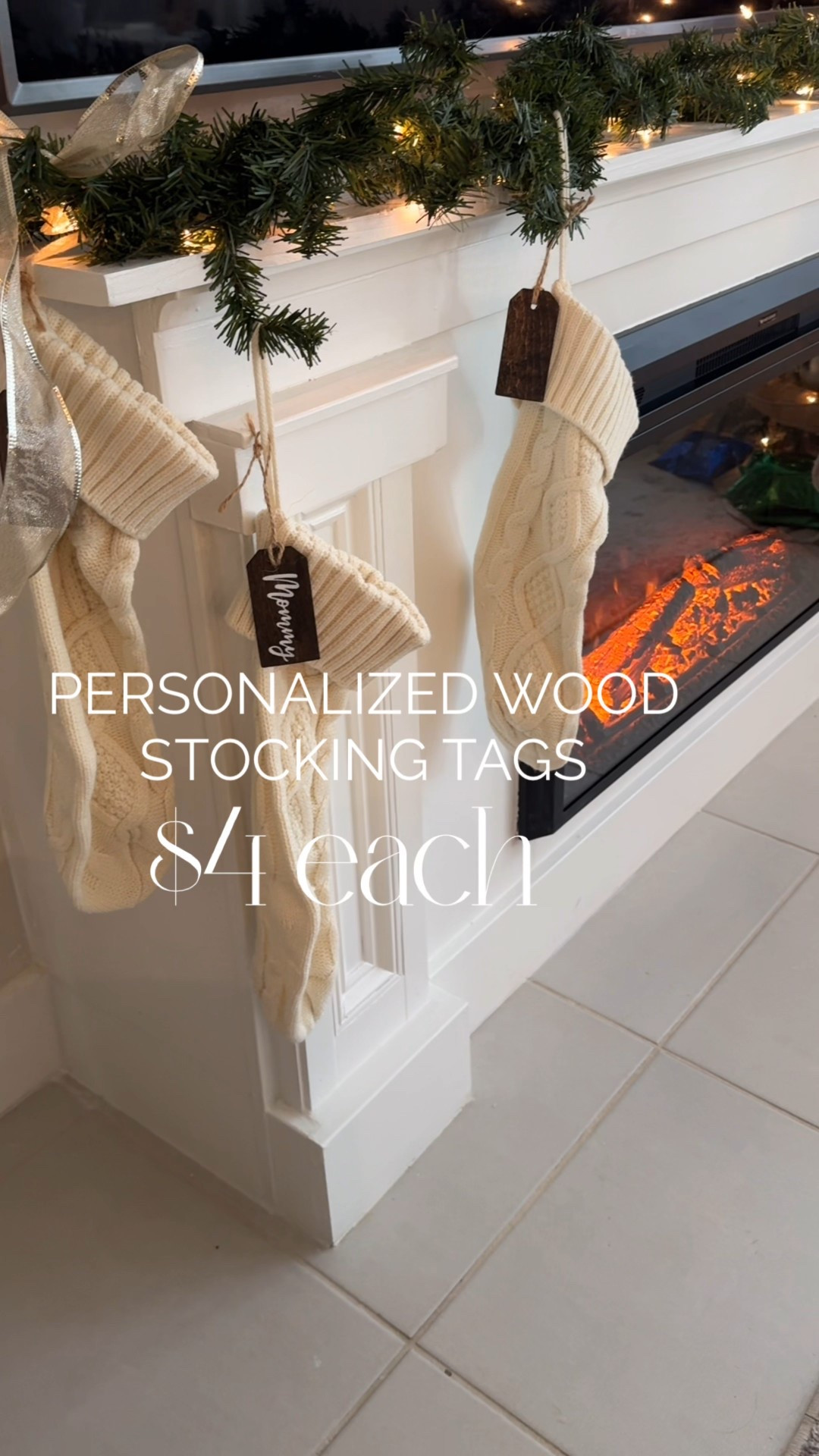 Personalized Wood Name Stocking Tags 🎄✨

Only $4 per word and such a timeless little detail.

Follow and then comment TAG for a link! 🤍

I’ve had ours for 5 years now and still love them. If you like to change out your Christmas decor frequently, these are perfect because you can switch stockings and styles, but keep the same name tags.

• Christmas Stocking Tag
• Personalized Wood Tags
• Wood Name Tag
• Stocking Tags
• Gift Tags
• Wood Gift Tags
• Fits standard stockings (approx. 3-1/4” x 1-5/8”)

#christmasstockings #holidaydecor #personalizedgifts

#LTKGiftGuide #LTKHoliday #LTKSeasonal