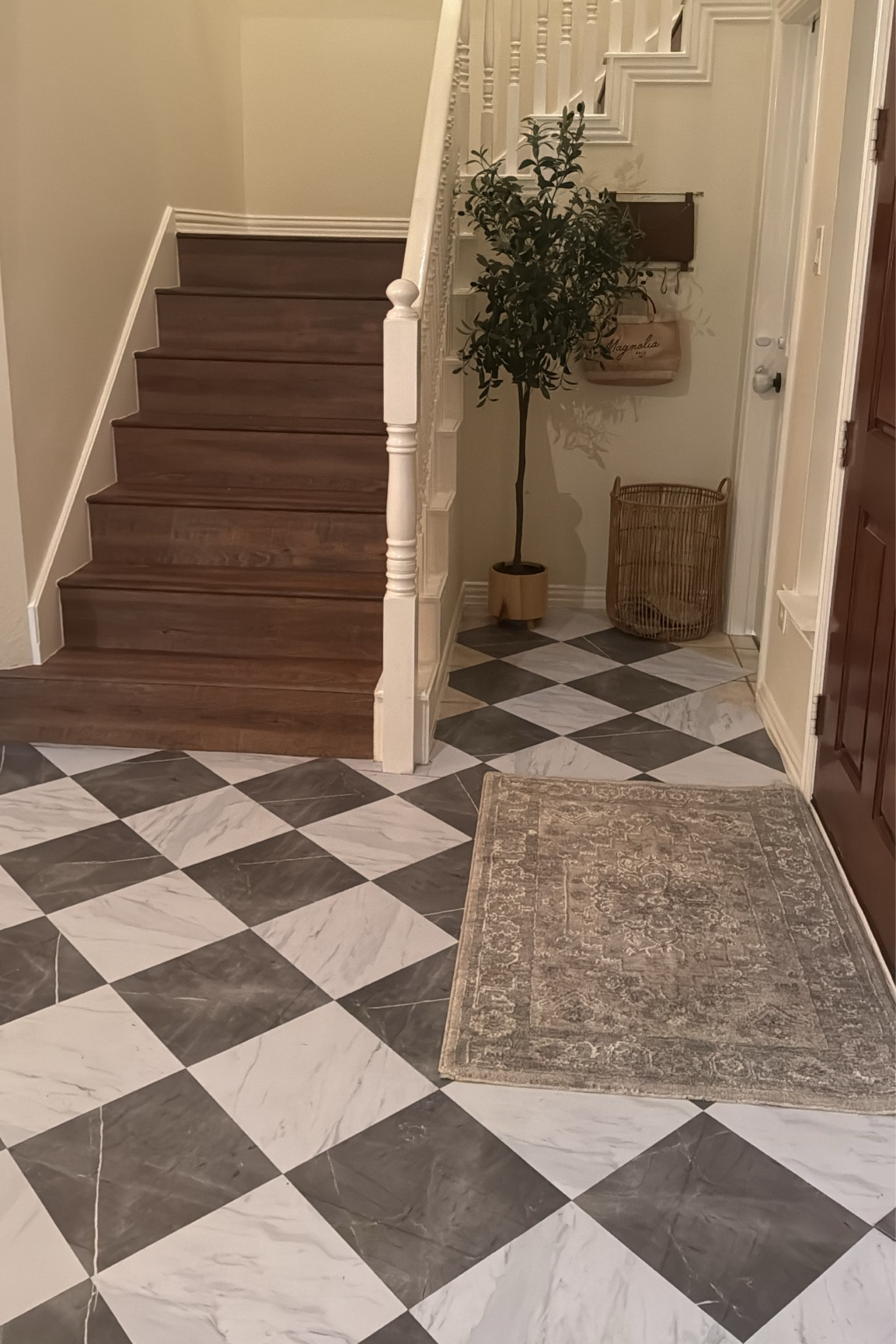 Renter Friendly Peel and stick tiles✨

#LTKHome #LTKFamily #LTKSeasonal