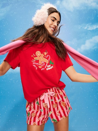 Flannel Boxer Pajama Shorts for Women | Old Navy (US)