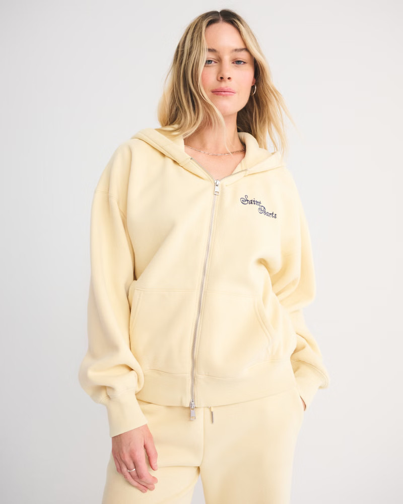 Women's High Rise Sunday Wide Leg Sweatpant | Women's Bottoms | Abercrombie.com | Abercrombie & Fitch (US)