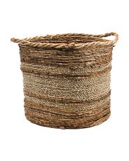 Made In India Extra Large Banana Seagrass Round Basket | Marshalls