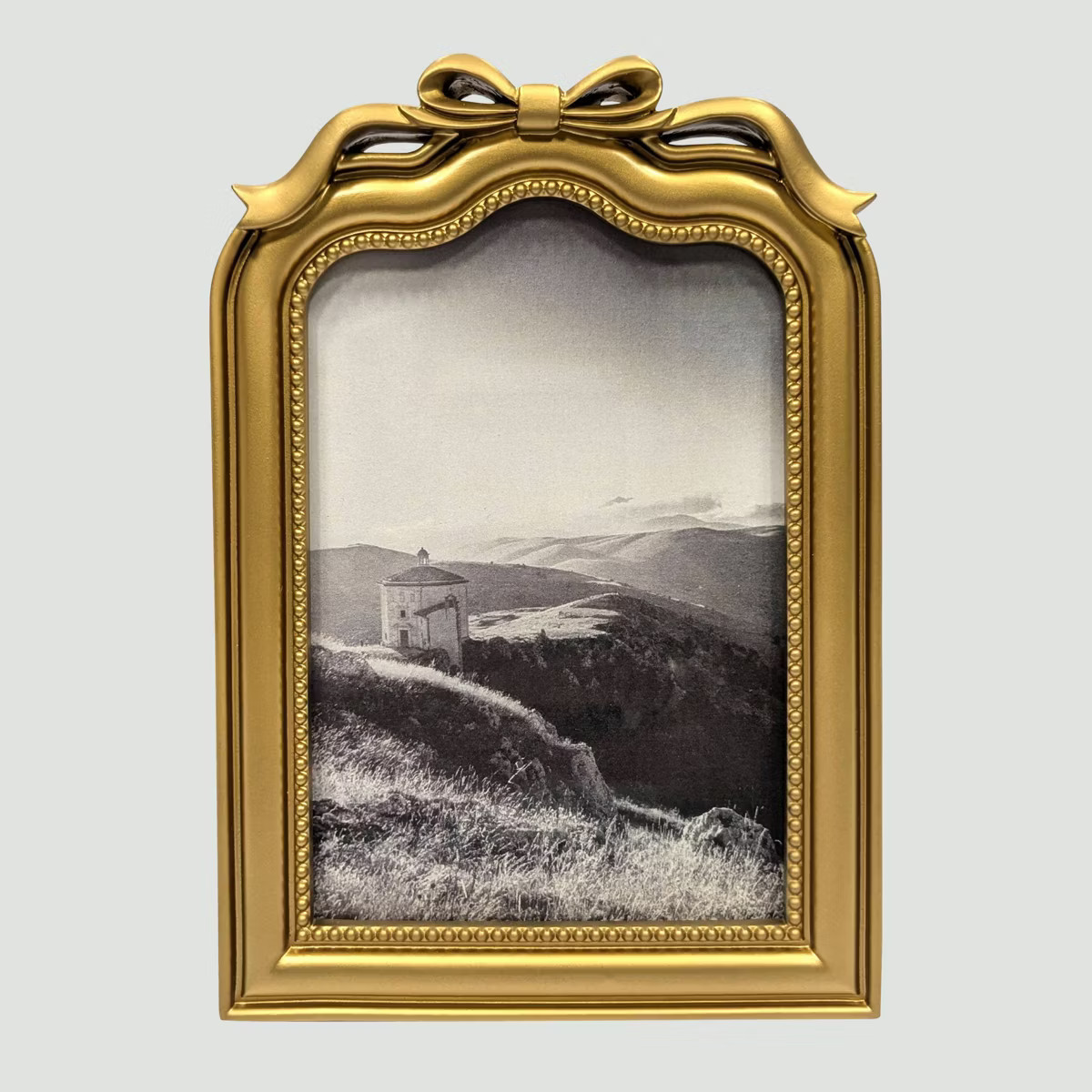 Harbortown 4"x6" Decorative Arched Bow Table Picture Frame Gold | Target