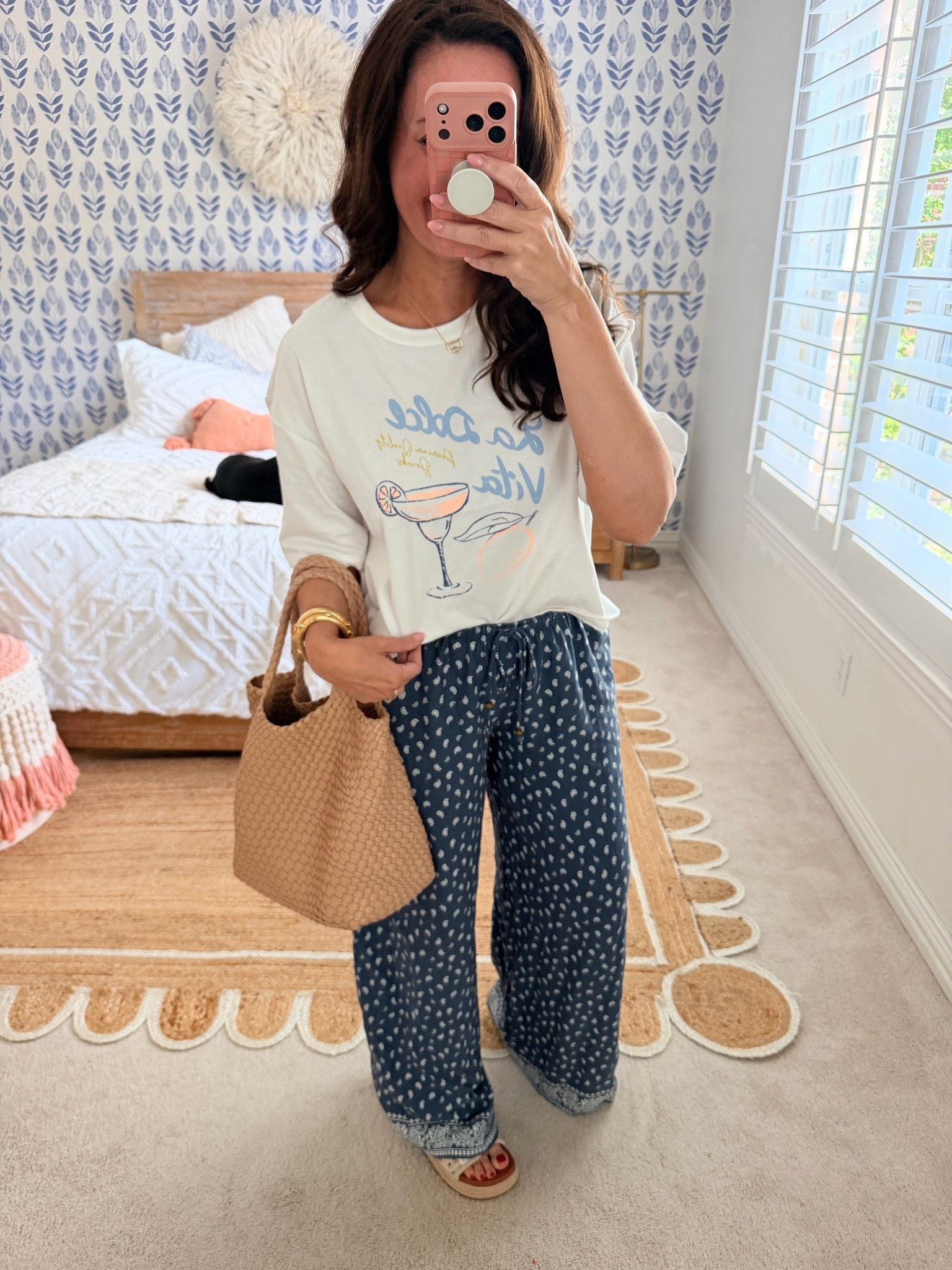 Wearing a small in this $12 graphic tee! 
Wearing a medium in these adorable pants!
.

#LTKmomlife #LTKSeasonal #LTKSaleAlert