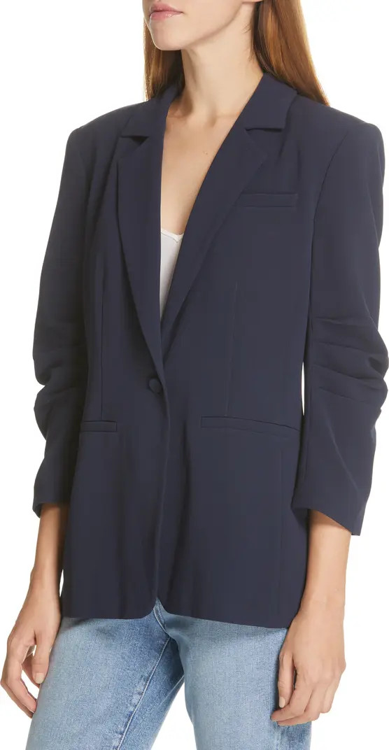 Khloe Ruched Sleeve Blazer | Nordstrom