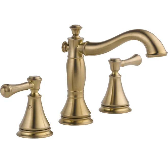 Delta Cassidy Widespread Bathroom Faucet with Pop-Up Drain Assembly - Includes Lifetime Warranty | Build.com, Inc.